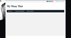 Desktop Screenshot of mymuaythai.com